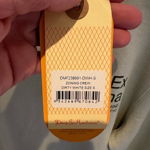 Deus Ex Machina - men's small beige and green box fit sweatshirt - Picture 5 of 5